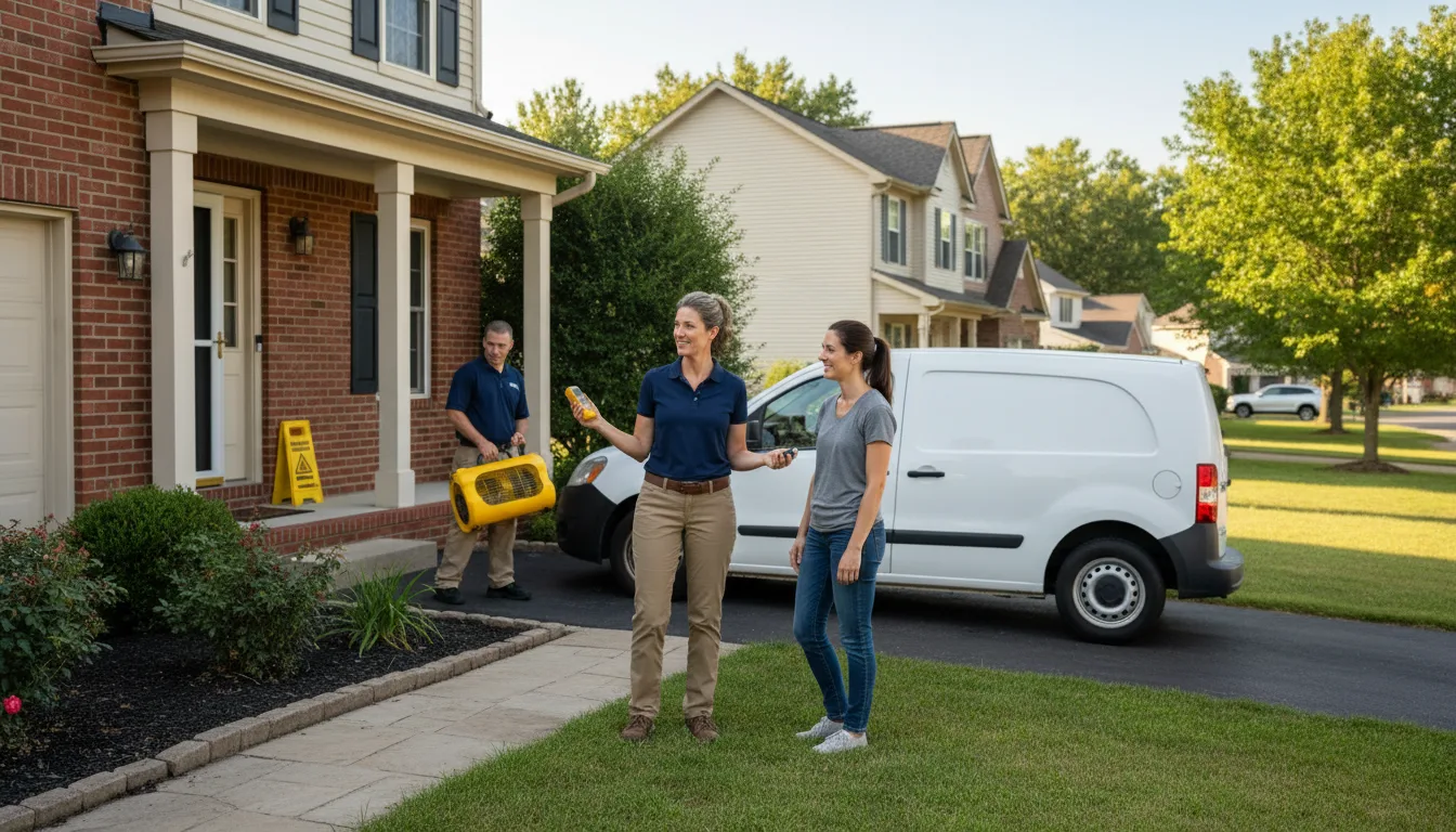 Residential water damage restoration in Standish, ME
